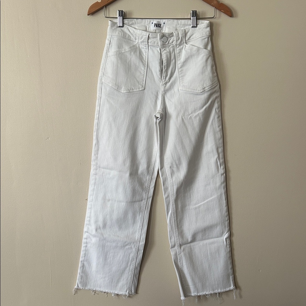 PAIGE High Rise White Women Jeans